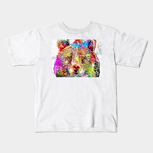 Bear Grunge Kids T-Shirt